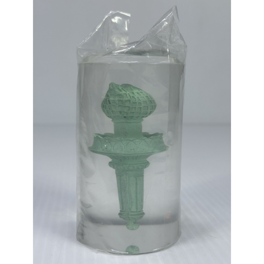 Statue of Liberty Anniversary Lady Liberty's Torch Lucite Authentic Materials